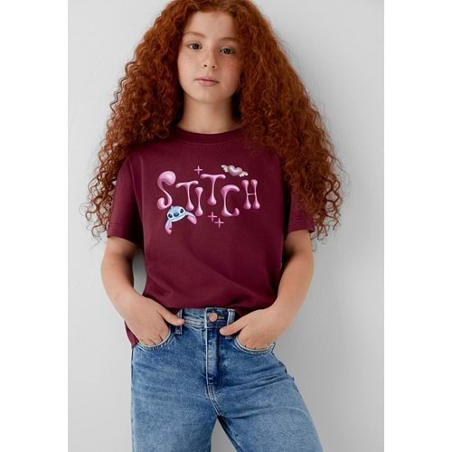 Mavi M7610481-70393 Stitch Baskılı Kız Çocuk Tişort