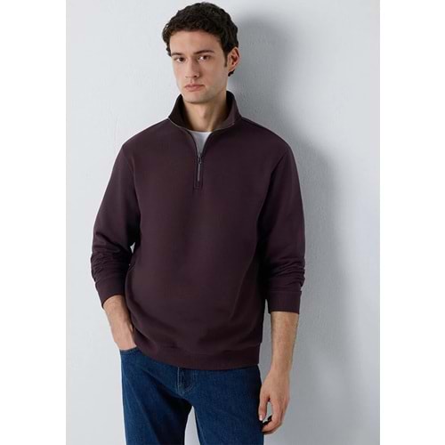 Mavi M0S20027-70223 Mavi Yarı Fermuarlı Erkek Sweatshirt