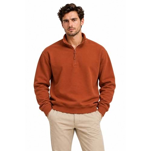 Mavi 0S10278-70306 Basic Yarım Fermuarlı Sweatshirt