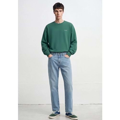 Mavi M0S10379-71874 Mavi Logo Baskılı Sweatshirt Erkek Sweatshirt
