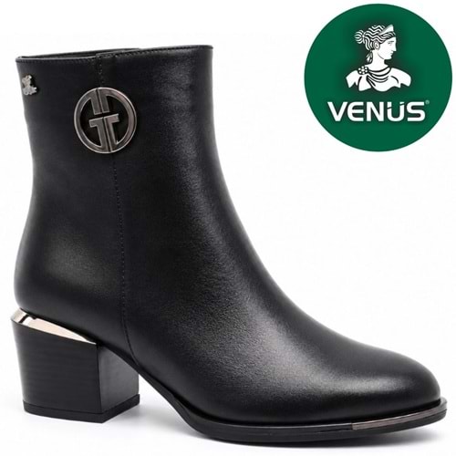 Venüs Saranda Hakiki Deri Ortopedik Topuklu Kadın Bot