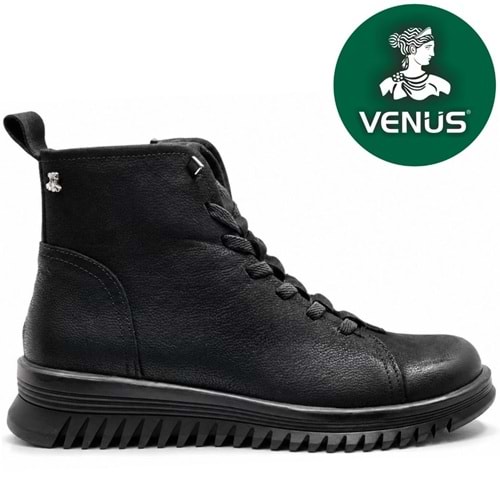 Venüs Pepuza Hakiki Deri Kaymaz Düz Taban Ortopedik Kadın Bot