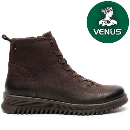 Venüs Pepuza Hakiki Deri Kaymaz Düz Taban Ortopedik Kadın Bot