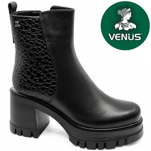 Venüs Eluza Hakiki Deri Kaymaz Düz Taban Ortopedik Kadın Bot