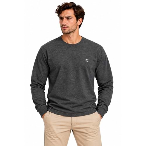 Mavi M0620152-80024 Mavi Mühür Logo Nakış Detaylı Tişört Erkek T-Shirt