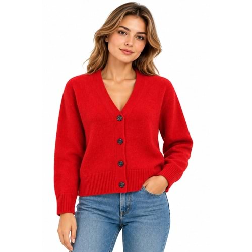 Mavi M1720098-80791 Mavi Düğmeli Kazak Hırka Kadın Sweatshirt