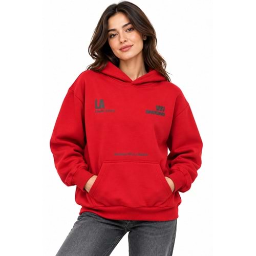 Mavi M1S20010-70464 Mavi Losangeles Baskılı Kapüşonlu Kadın Sweatshirt