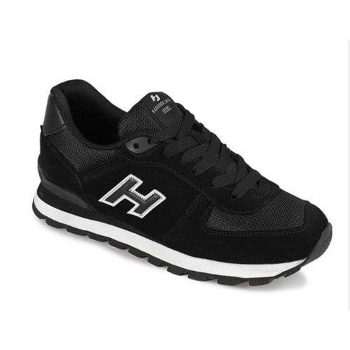 Hammer Jack 102 19250-M Peru Siyah-Beyaz %100 Hakiki Deri Erkek Spor Ayakkabı