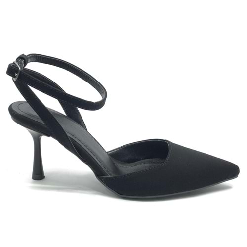 Feles Arkası Açık Stiletto Kadın Topuklu Ayakkabı
