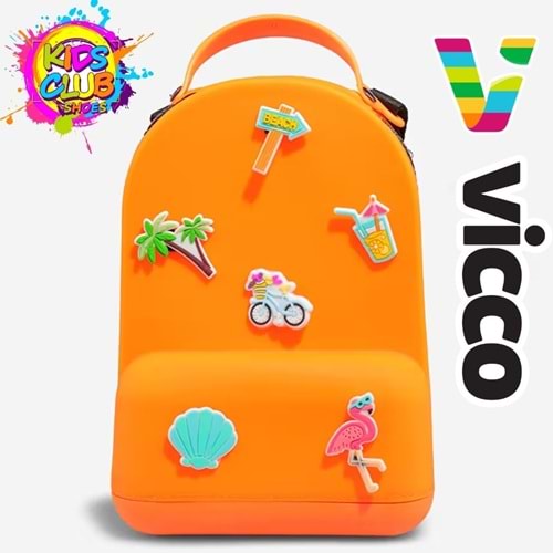 Vicco Pvc Mini Boy Çocuk Plaj Çantası Kreş Çantası Sırt Çantası Okul Çantası Unisex Çanta