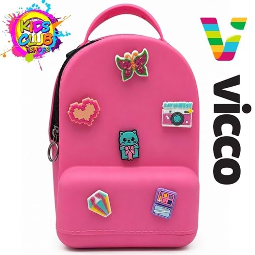 Vicco Pvc Mini Boy Çocuk Plaj Çantası Kreş Çantası Sırt Çantası Okul Çantası Unisex Çanta