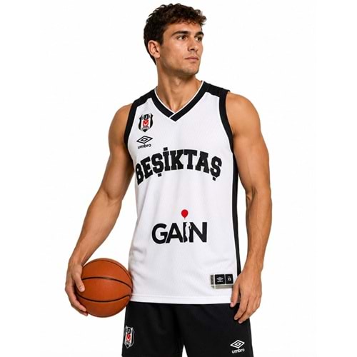 Beşiktaş Umbro Sponsor Baskılı Erkek Basketbol Forması