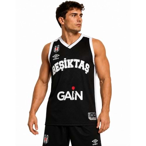 Beşiktaş Umbro Sponsor Baskılı Erkek Basketbol Forması