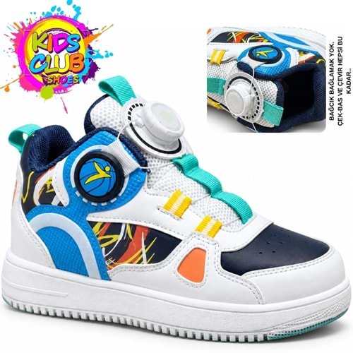 Cool Terry Boğazlı Akıllı Bağcıklı Ortopedik Çocuk Spor Ayakkabı