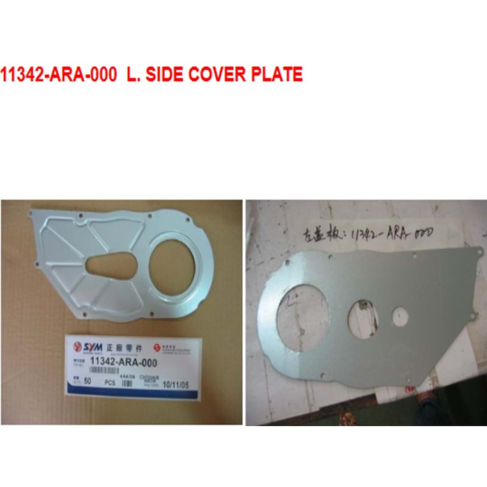 SYM BRAKETI VARYATOR KAPAGI SEPARATOR IC PLAKA BRAKET SOL(L.) 11342-ARA-000