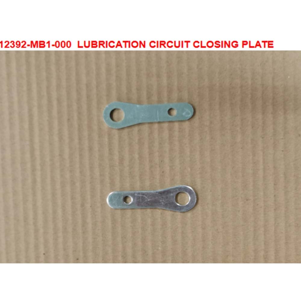 SYM BRAKETI YAGLAMA DEVRESI KAPATMA PLAKASI 12392-MB1-000