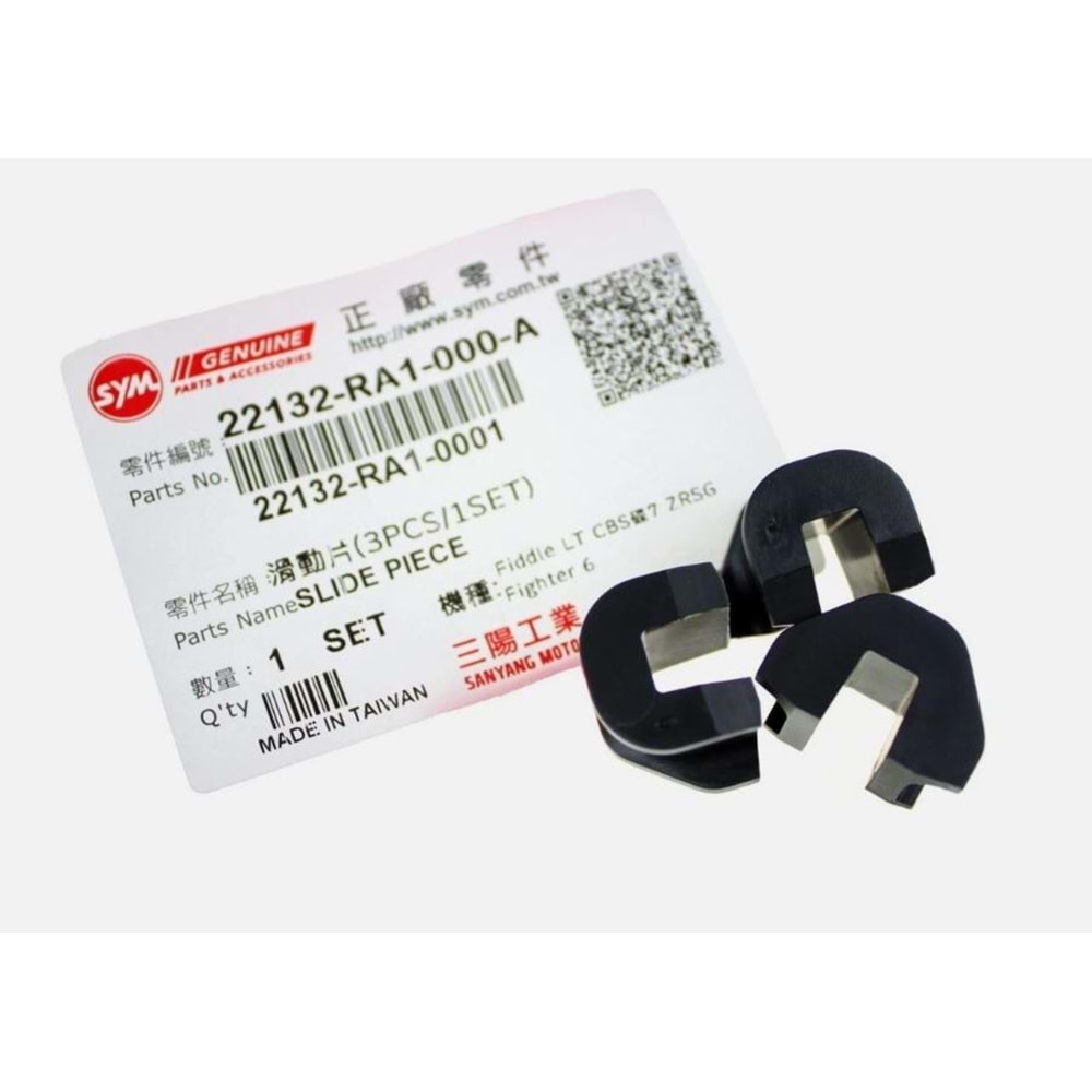SYM JET X 125 VARYATOR ON BAGA TIRNAK KIZAK KAYMA ON ASET 3PCS/1SET 22132-RA1-000-A