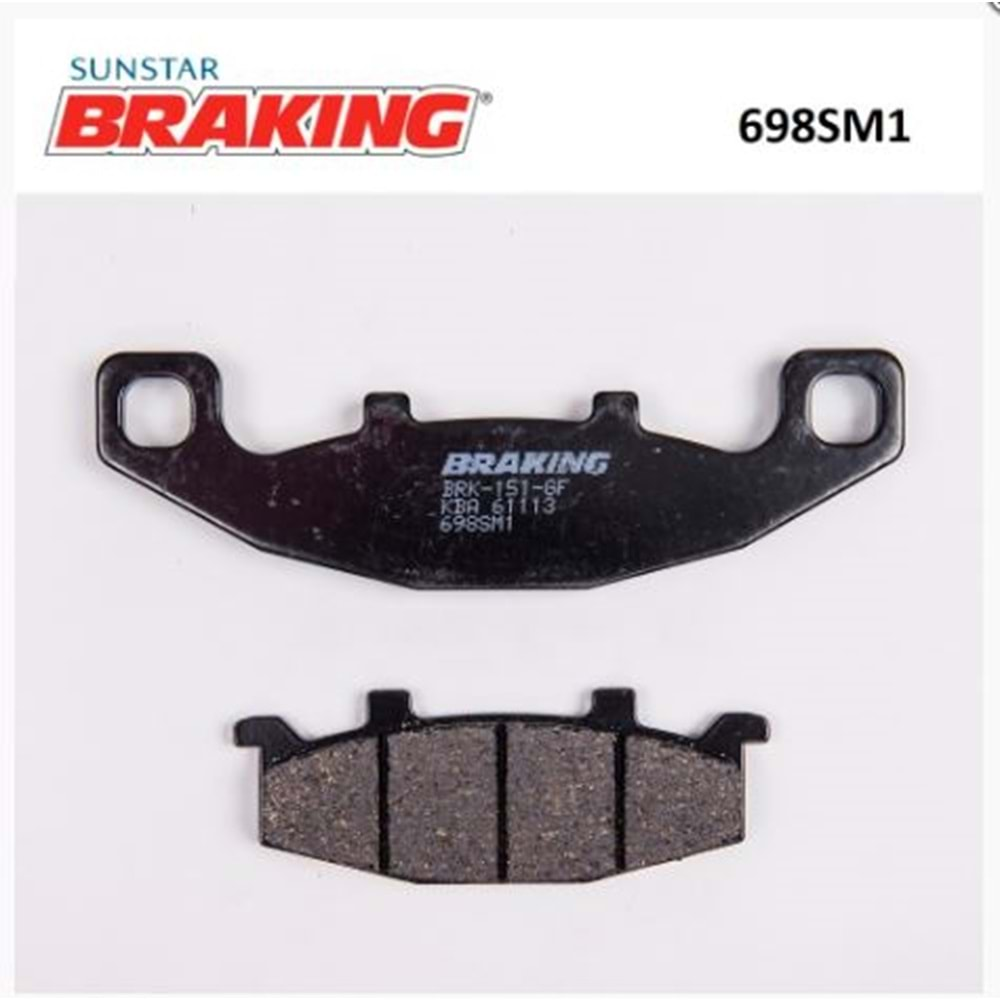 BRAKING 698SM1 YARI METALİK ÖN FREN BALATASI