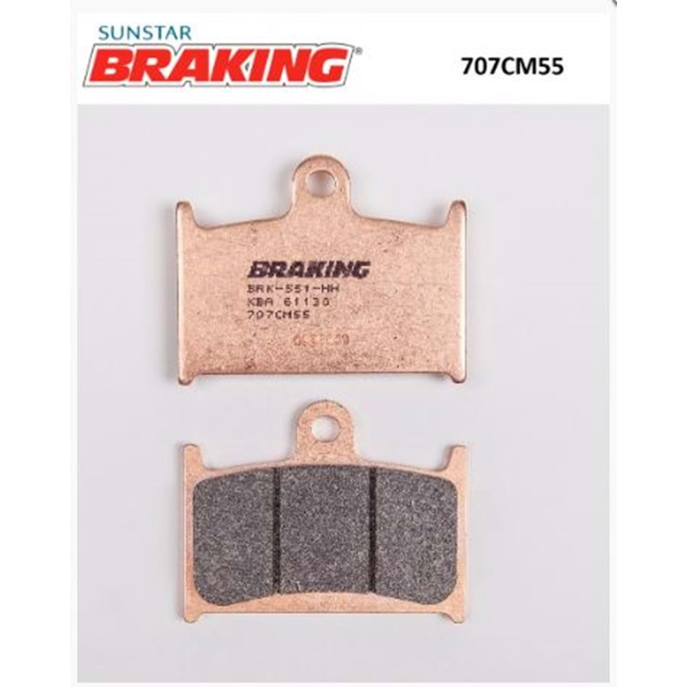 BRAKING 707CM55 SİNTERLİ ÖN FREN BALATASI