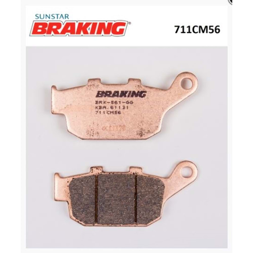 BRAKING 711CM56 SİNTERLİ ARKA FREN BALATASI