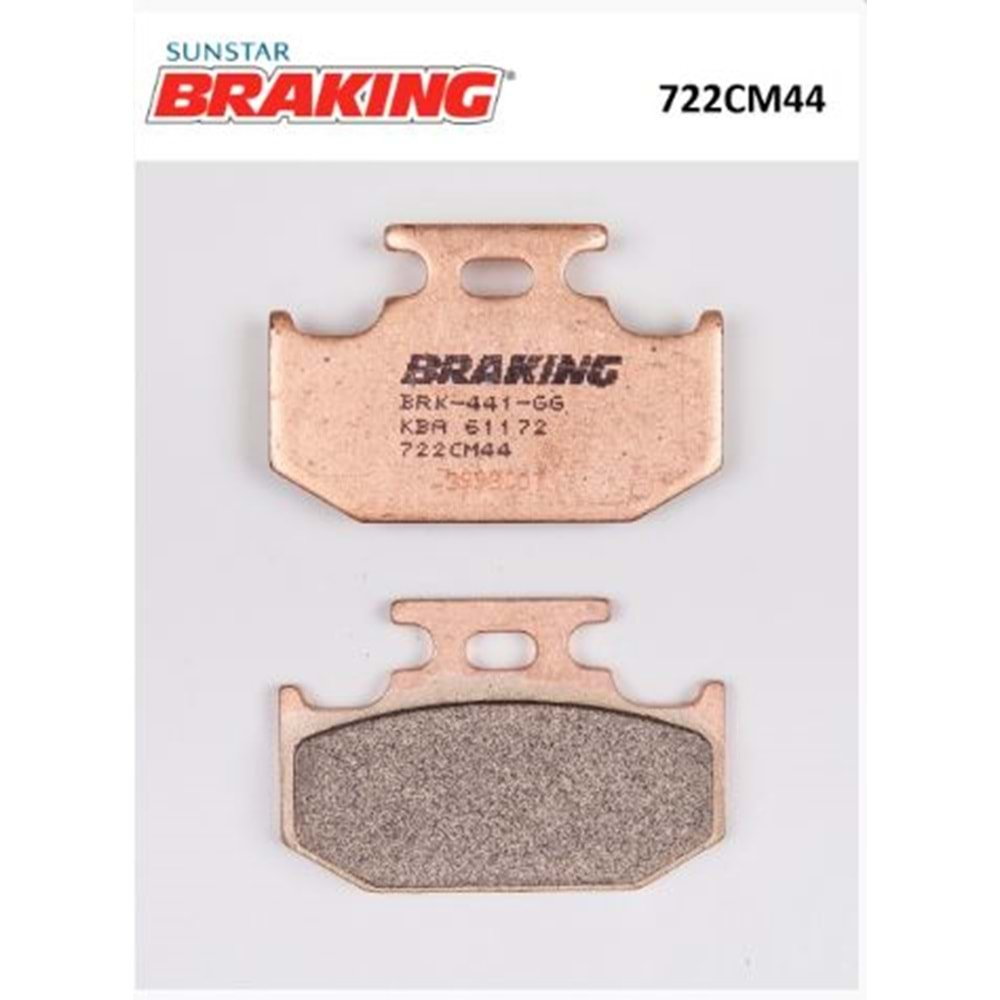 BRAKING 722CM44 SİNTERLİ ARKA FREN BALATASI