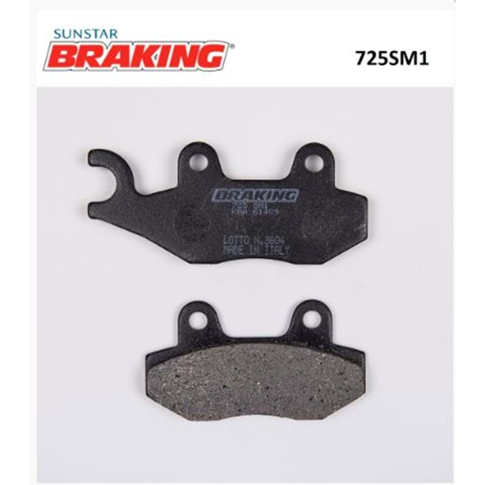 BRAKING 725SM1 YARI METALİK FREN BALATASI