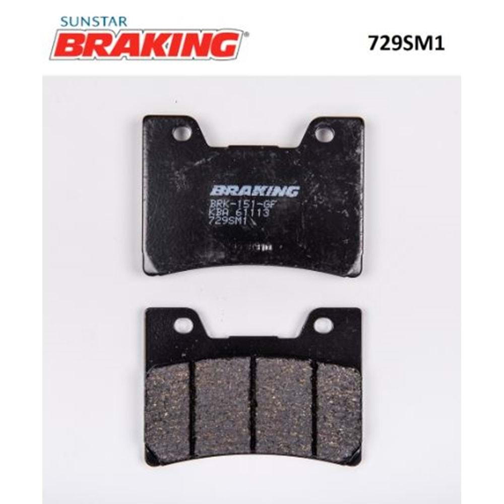 BRAKING 729SM1 YARI METALİK FREN BALATASI