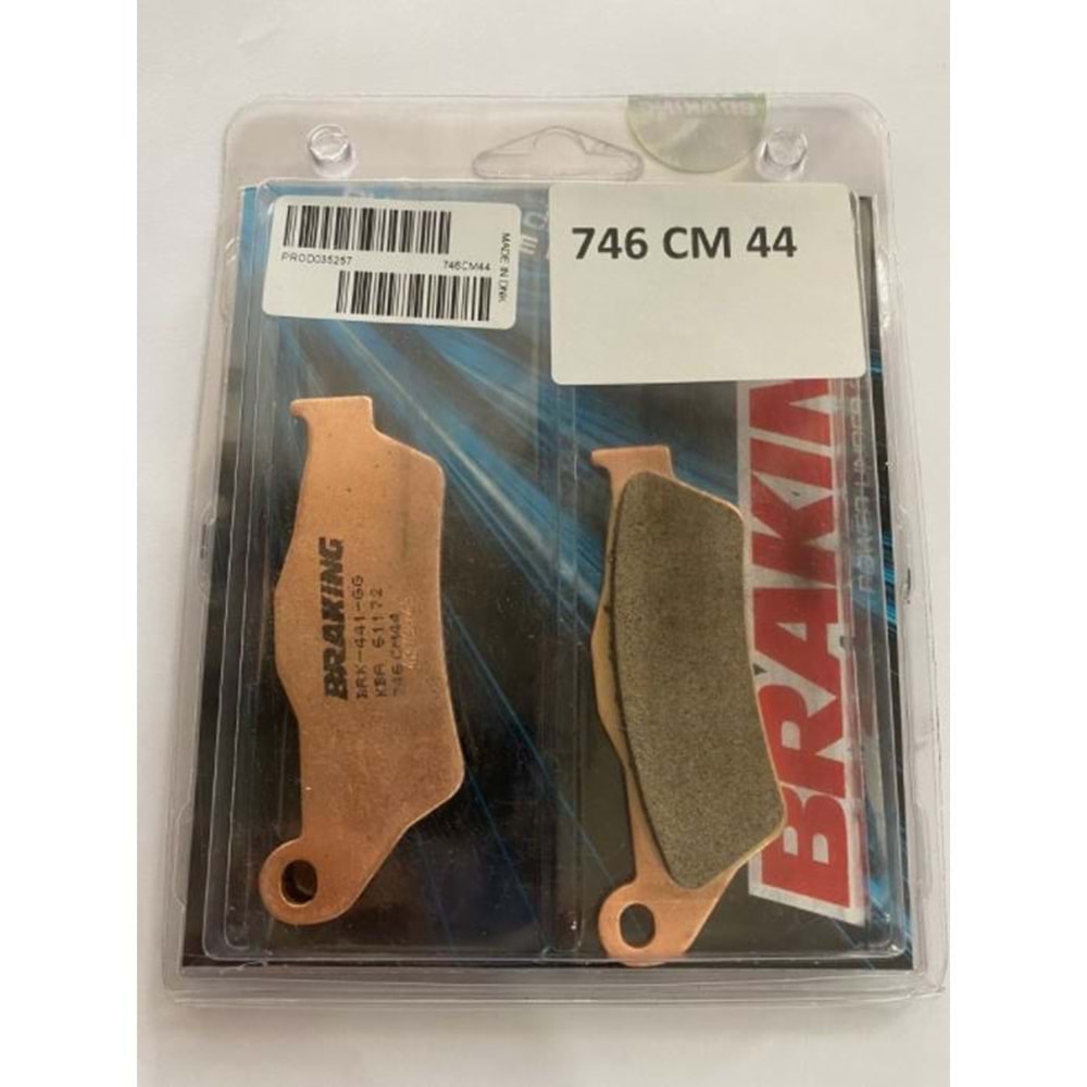 DUCATI 1260 MULTISTRADA PIKES PEAK ARKA FREN BALATASI SİNTERLİ (18/20) BRAKING 746CM44