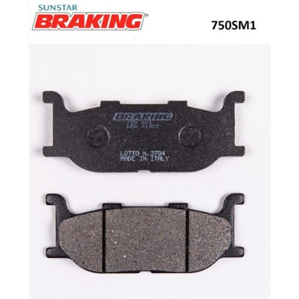 BRAKING 750SM1 YARI METALİK ÖN FREN BALATASI