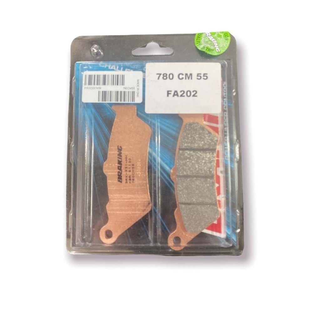 DUCATI DIAVEL 1200 ARKA FREN BALATASI SİNTERLİ (11/14) BRAKING 780CM55