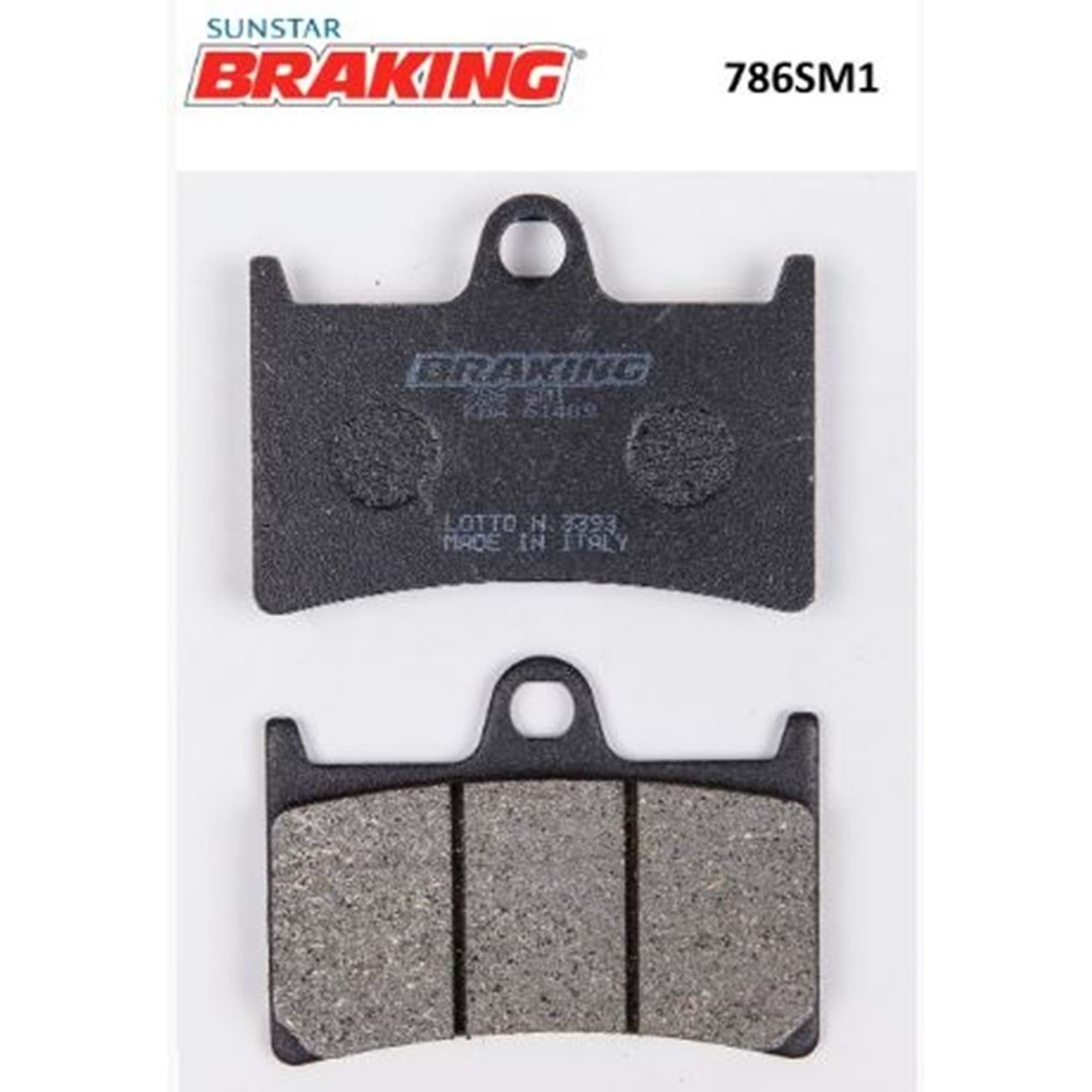 BRAKING 786SM1 YARI METALİK ÖN FREN BALATASI