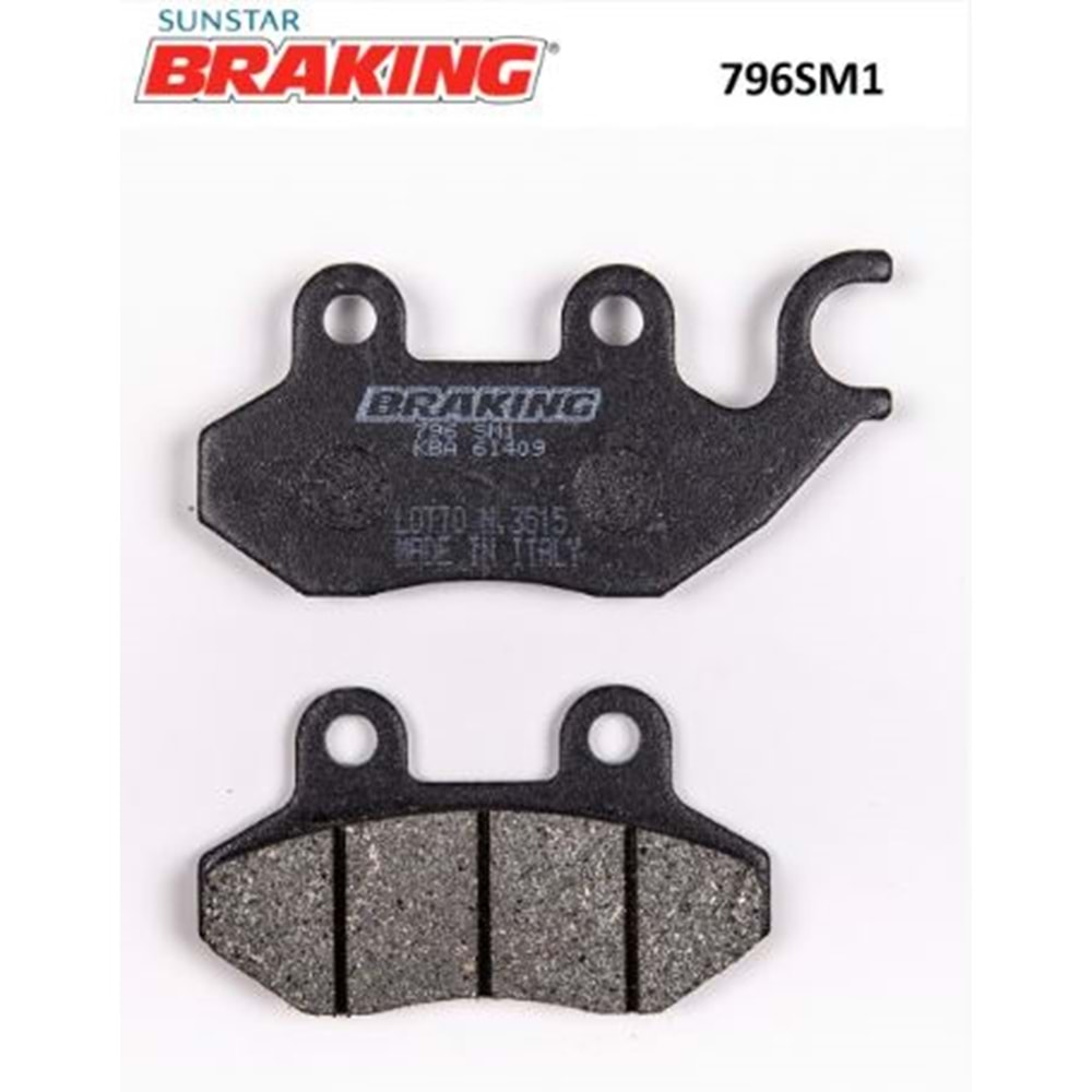 BRAKING 796SM1 YARI METALİK FREN BALATASI