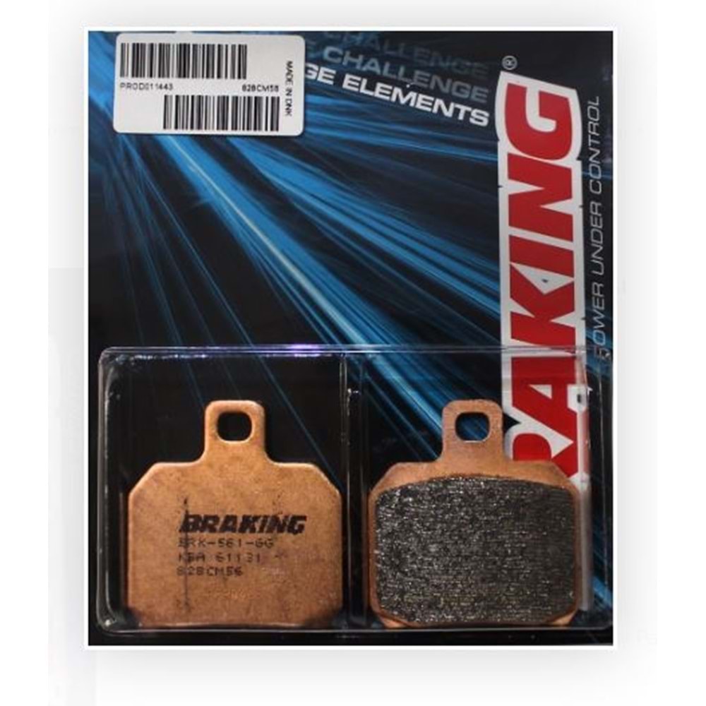 APRILIA TUONO 1000 ARKA FREN BALATASI SİNTERLİ (02/05) BRAKING 828CM56
