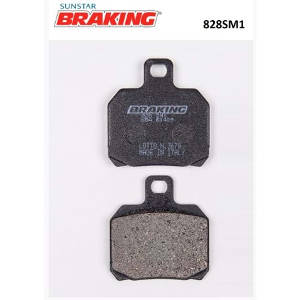 BRAKING 828SM1 YARI METALİK ARKA FREN BALATASI