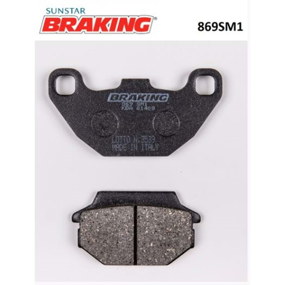 BRAKING 869SM1 YARI METALİK FREN BALATASI