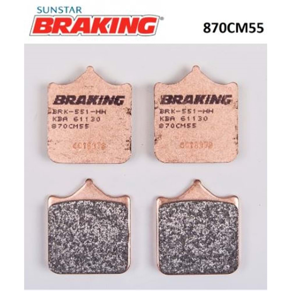 BRAKING 870CM55 SİNTERLİ ÖN FREN BALATASI