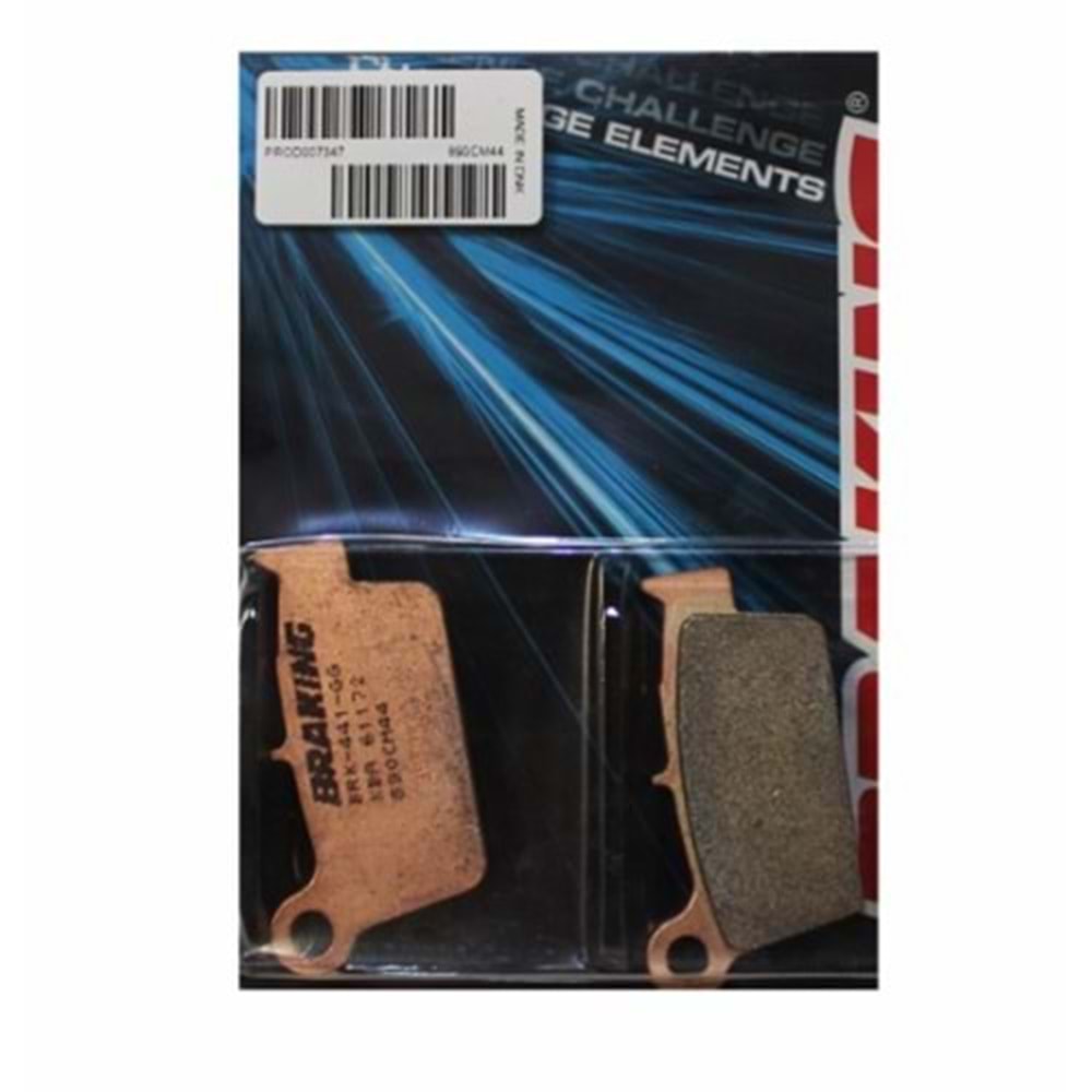 SUZUKI RMZ 250 ARKA FREN BALATASI SİNTERLİ (04/22) BRAKING 890CM44