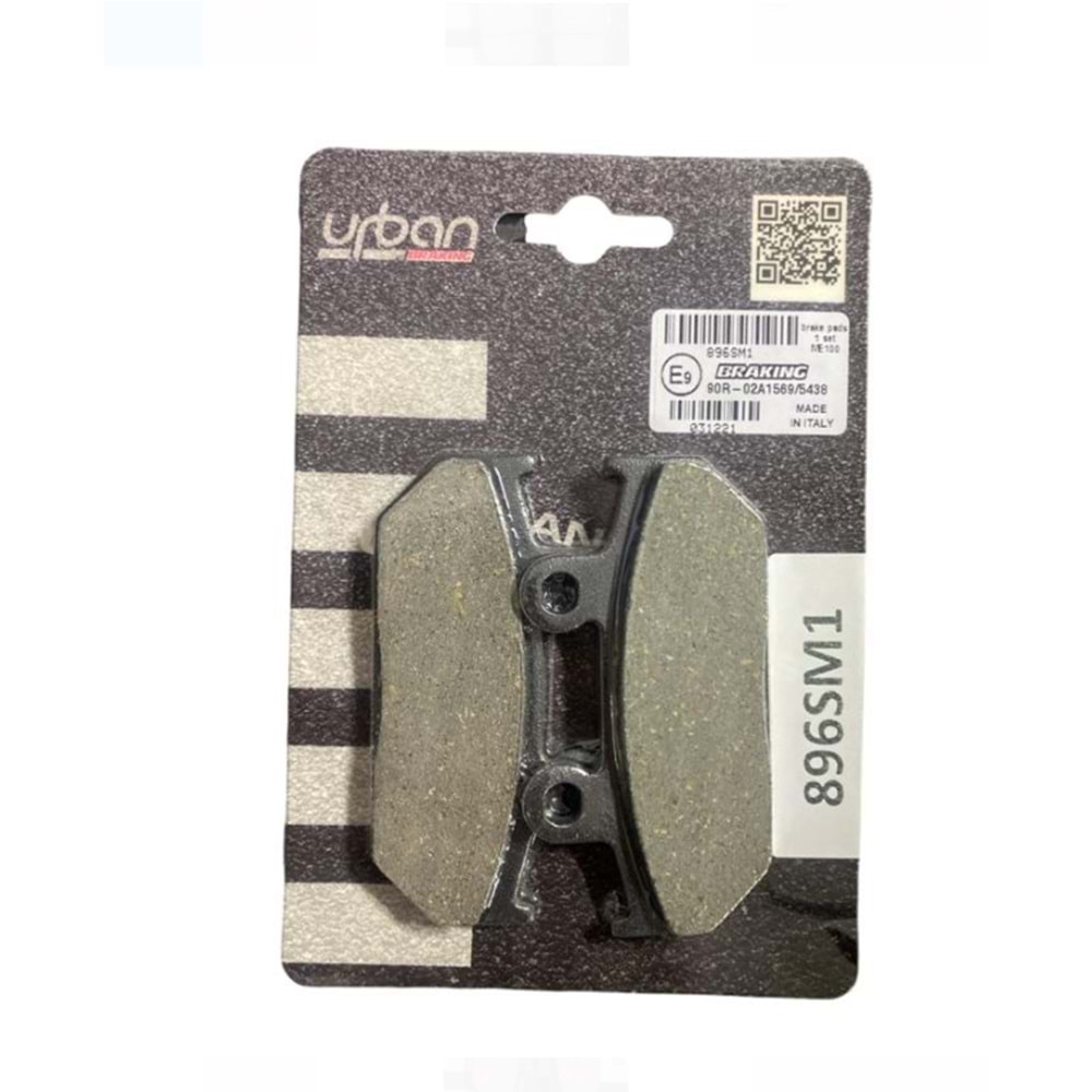 SUZUKI AN 650 BURGMAN ARKA FREN BALATASI YARI METALİK (04/19) BRAKING 896SM1