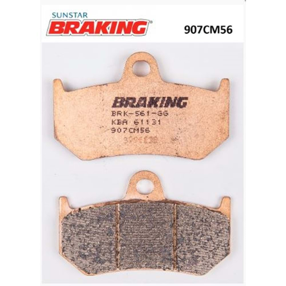 BRAKING 907CM56 SİNTERLİ ARKA FREN BALATASI