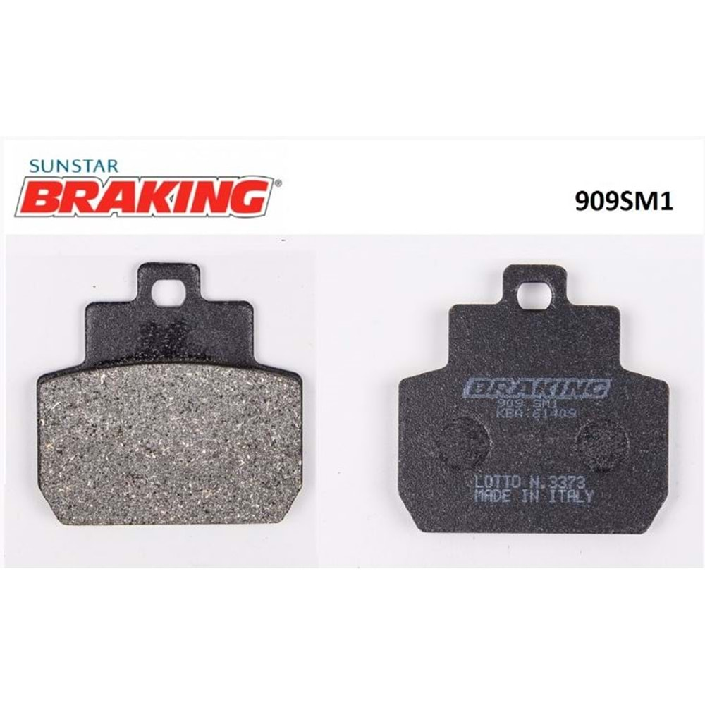 BRAKING 909SM1 YARI METALİK ARKA FREN BALATASI