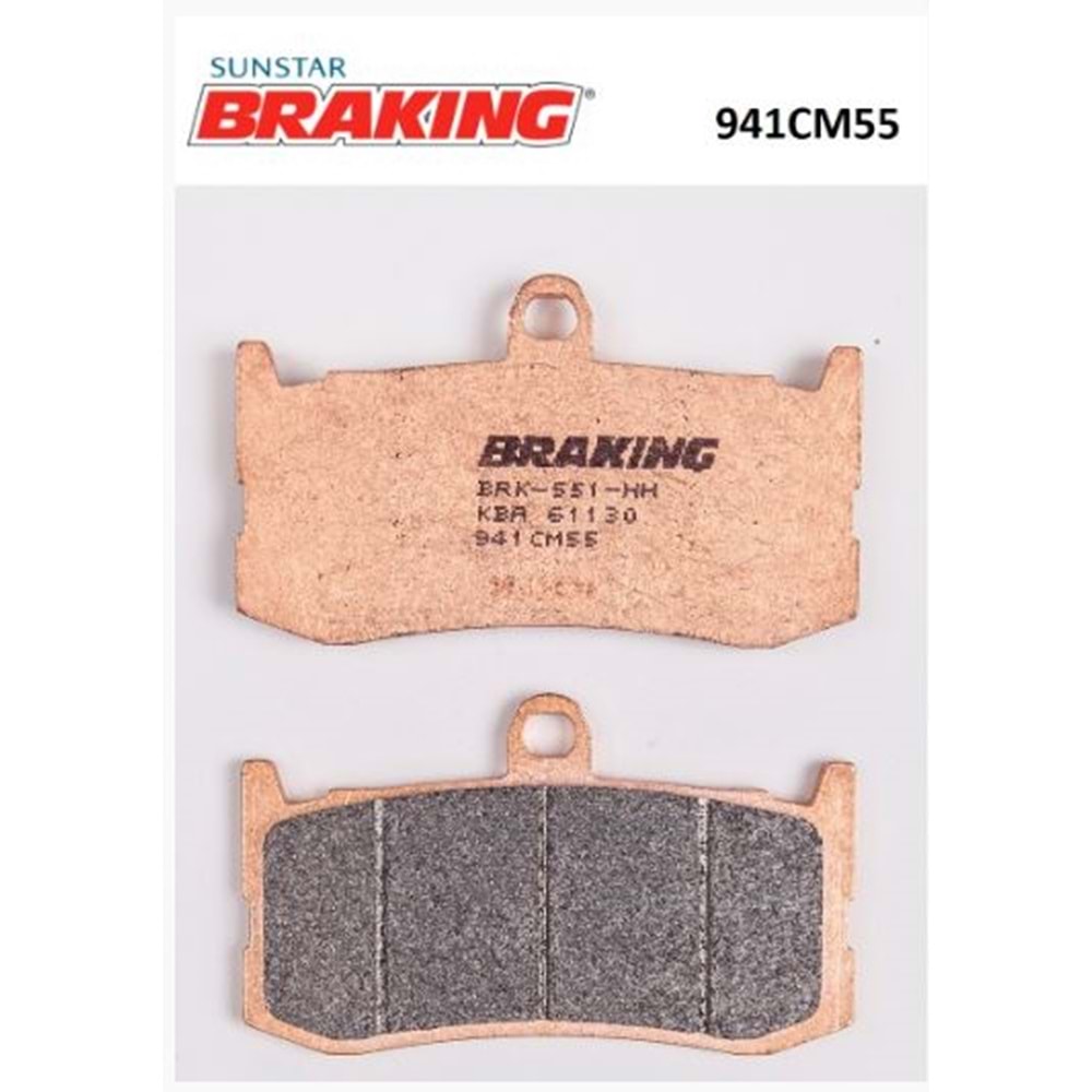 BRAKING 941CM55 SİNTERLİ ÖN FREN BALATASI