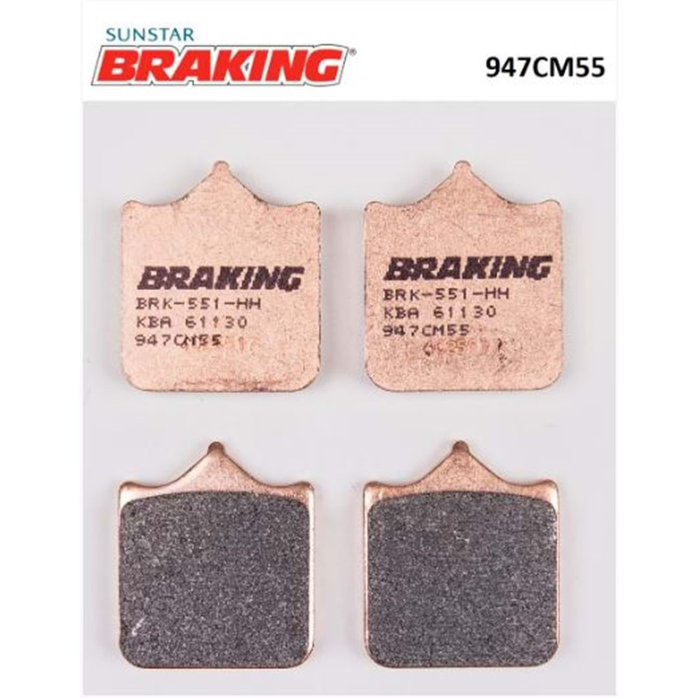 BRAKING 947CM55 SİNTERLİ ÖN FREN BALATASI