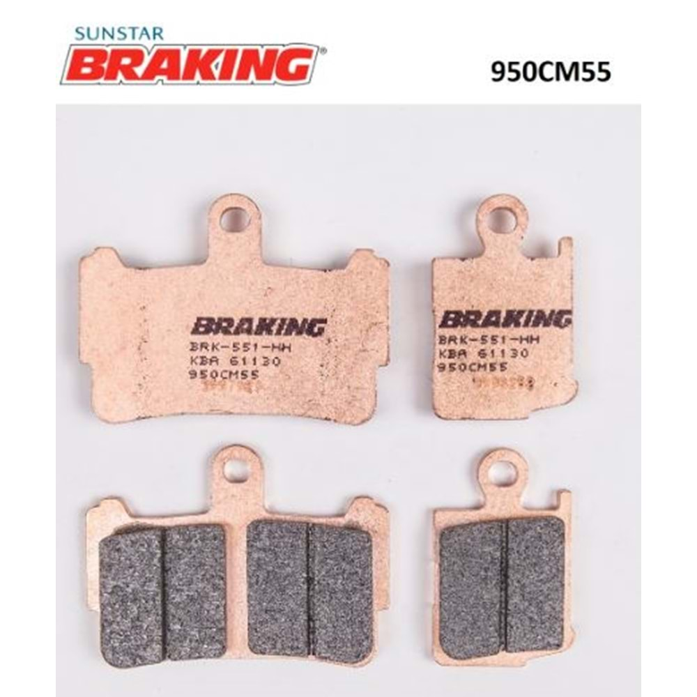 BRAKING 950CM55 SİNTERLİ ÖN FREN BALATASI