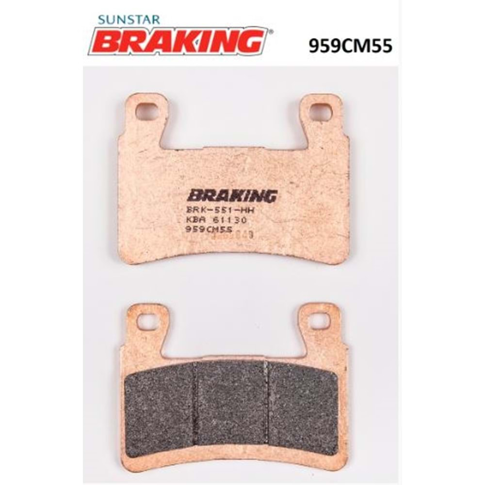 BRAKING 959CM55 SİNTERLİ ÖN FREN BALATASI