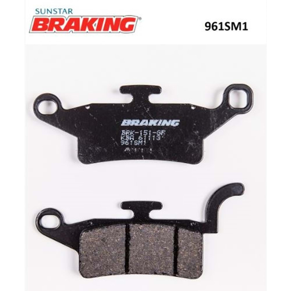 BRAKING 961SM1 YARI METALİK ÖN FREN BALATASI