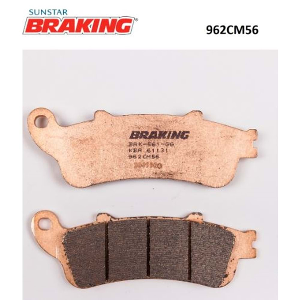 BRAKING 962CM56 SİNTERLİ ARKA FREN BALATASI