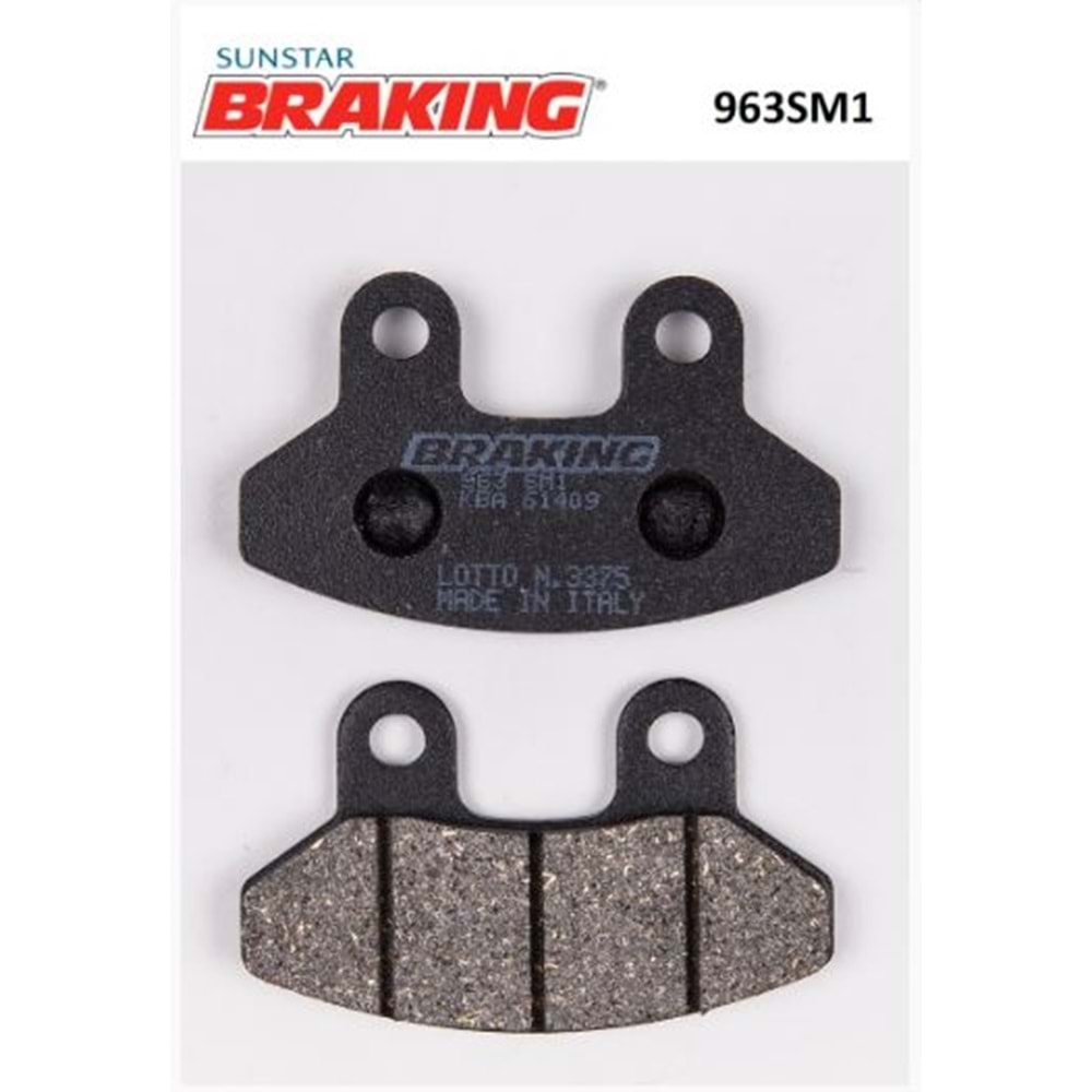 BRAKING 963SM1 YARI METALİK ÖN FREN BALATASI