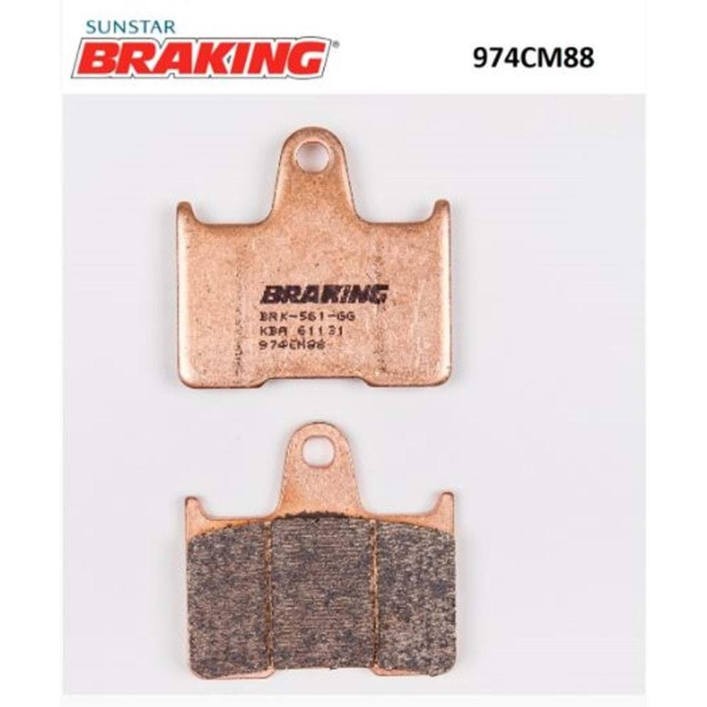 BRAKING 974CM88 SİNTERLİ ARKA FREN BALATASI