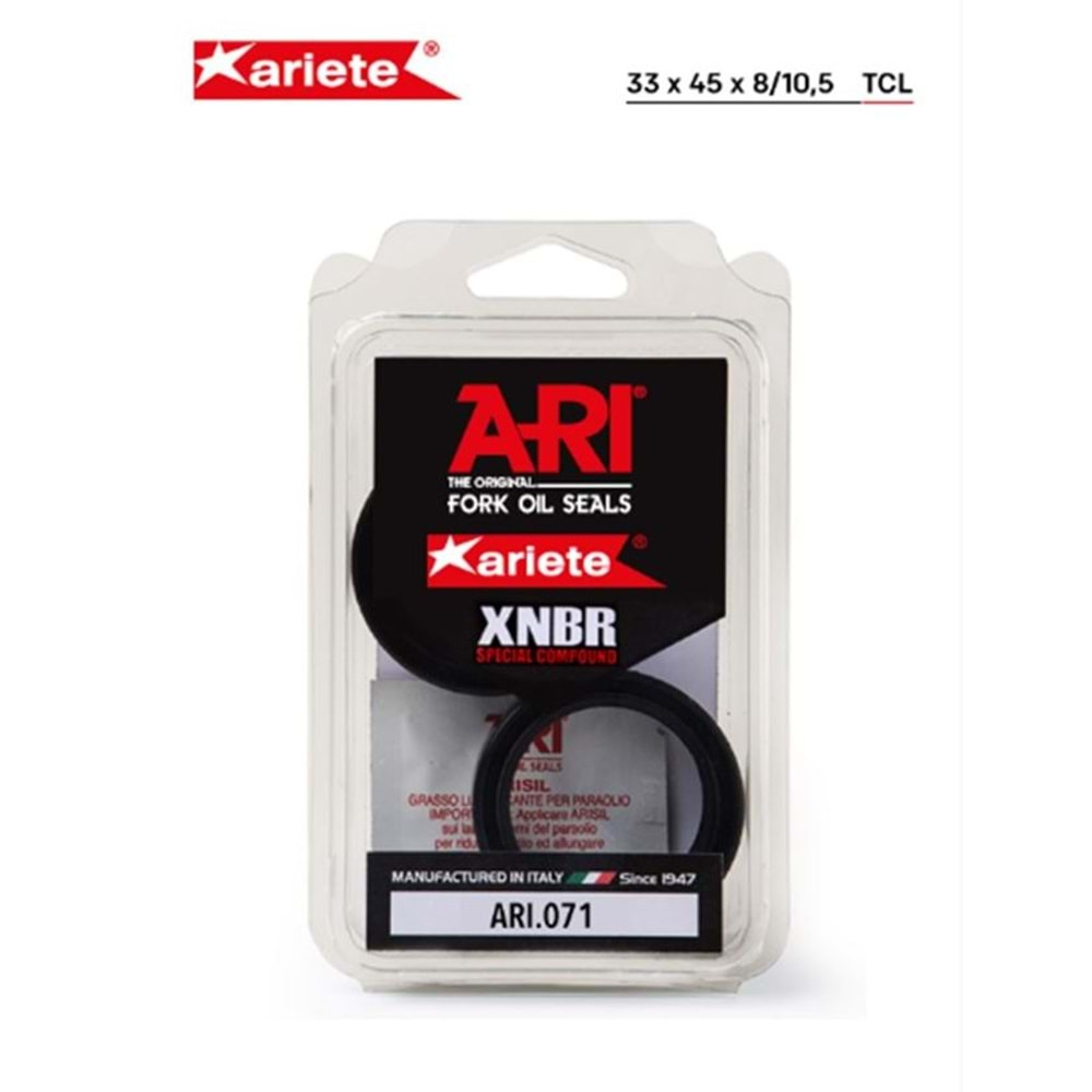 ARIETE YAMAHA X-MAX 300 ÖN AMORTİSÖR YAĞ KEÇESİ (18/20) ARI.071 33X45X8/10,5 TEK YAYLI