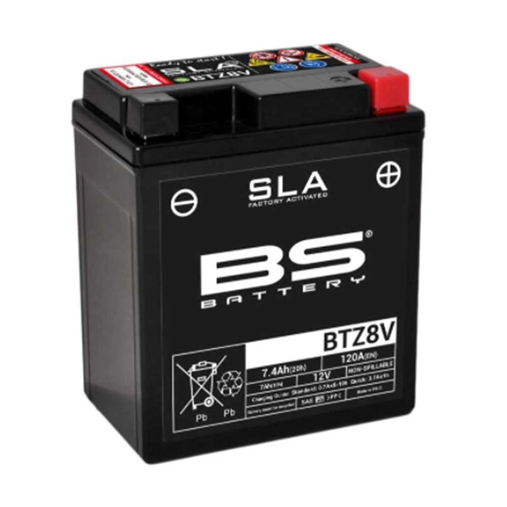 HONDA CB 125R AKÜ BTZ8V (SLA) BS BATTERY